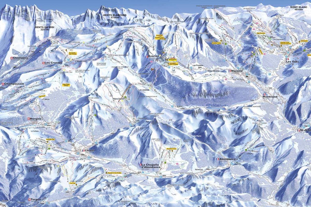 Portes du Soleil Ski Map